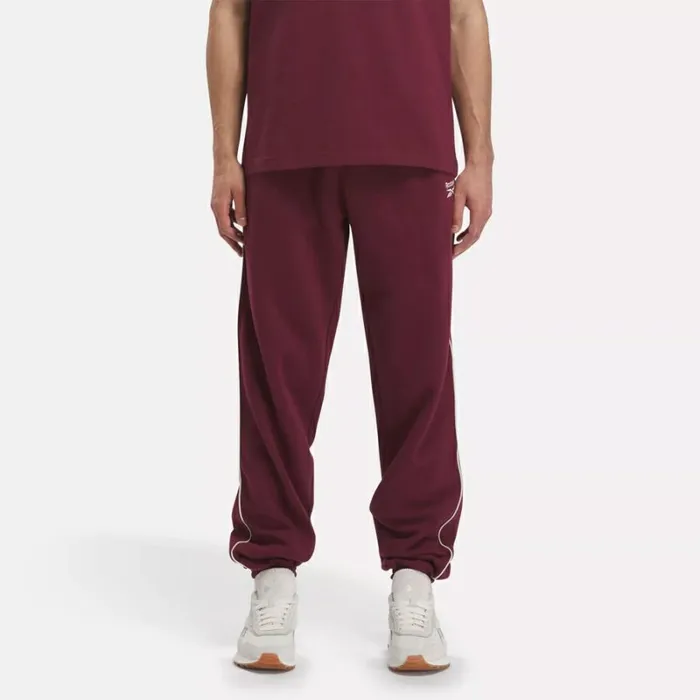 Reebok Reebok Identity Vintage Sport Pants Classicmaroon Men Pants and Sweatpants