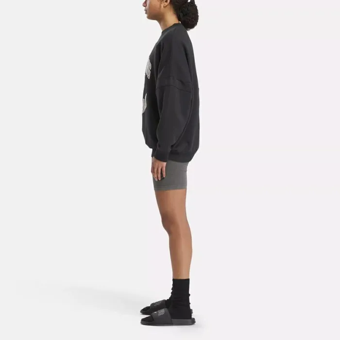 Reebok Reebok X ANINE BING Oversized Crew Nightblack Women Hoodies and Sweatshirts
