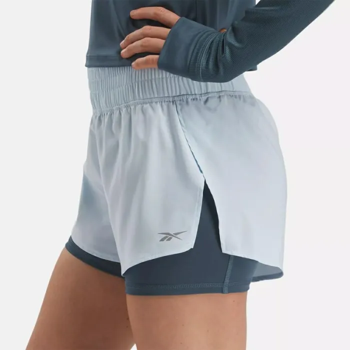 Reebok Running TwoinOne Shorts Feelgoodblue Women Shorts