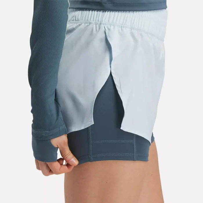Reebok Running TwoinOne Shorts Feelgoodblue Women Shorts