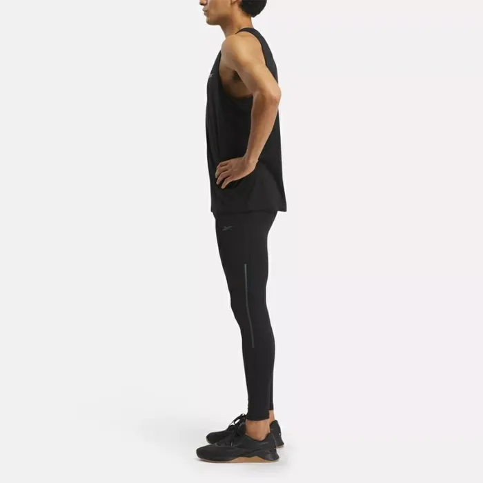 Reebok Speed Leggings Black Men Pants and Sweatpants