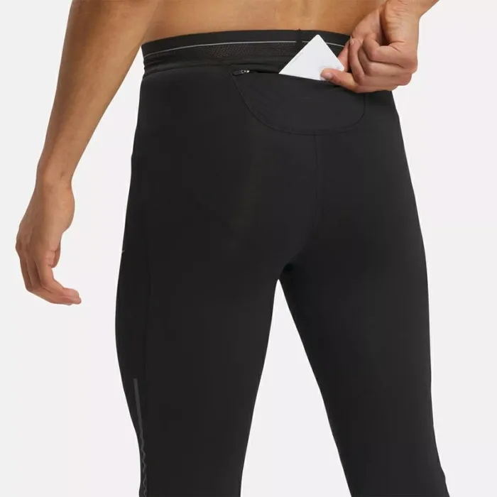 Reebok Speed Leggings Black Men Pants and Sweatpants
