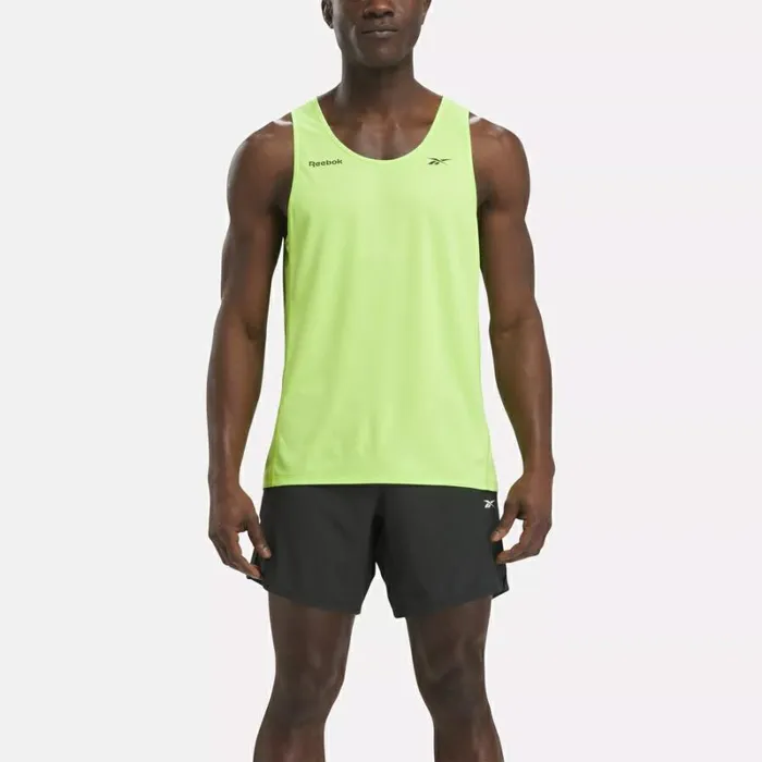 Reebok Speed Tank Top Laserlime Men Tops and TShirts