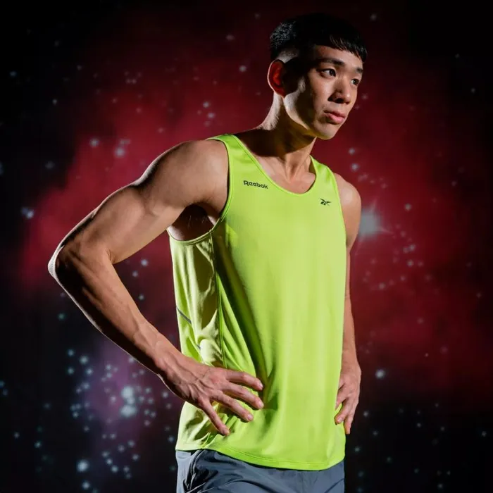 Reebok Speed Tank Top Laserlime Men Tops and TShirts