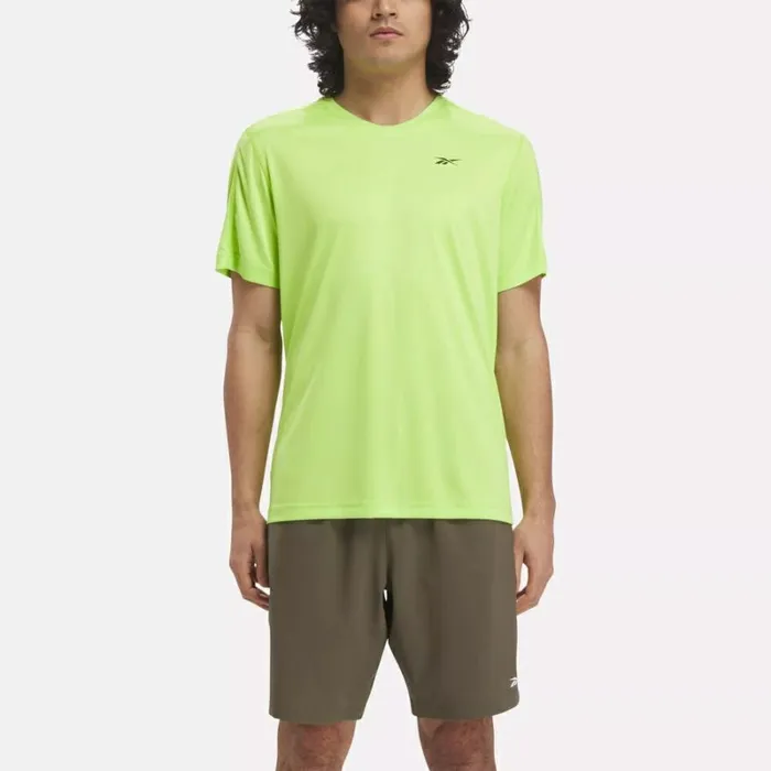 Reebok Training Tech TShirt Laserlime Men Tops and TShirts