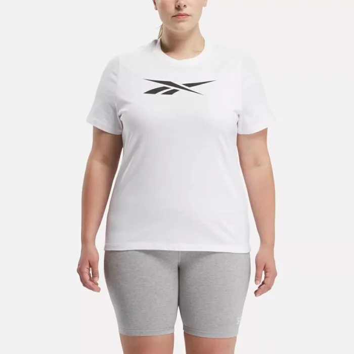 Reebok Vector Graphic TShirt Plus Size White Women Tops and TShirts