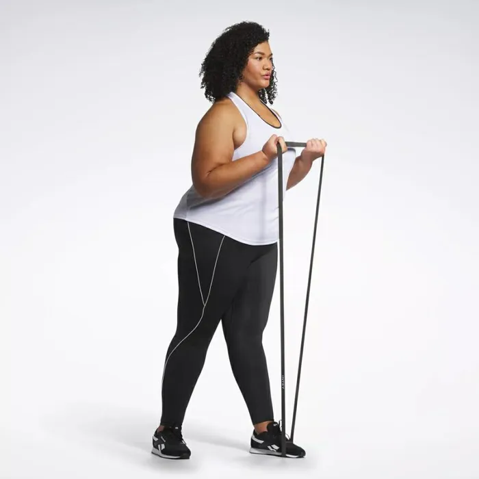 Reebok Workout Ready Mesh Back Tank Top Plus Size White Women Tops and TShirts