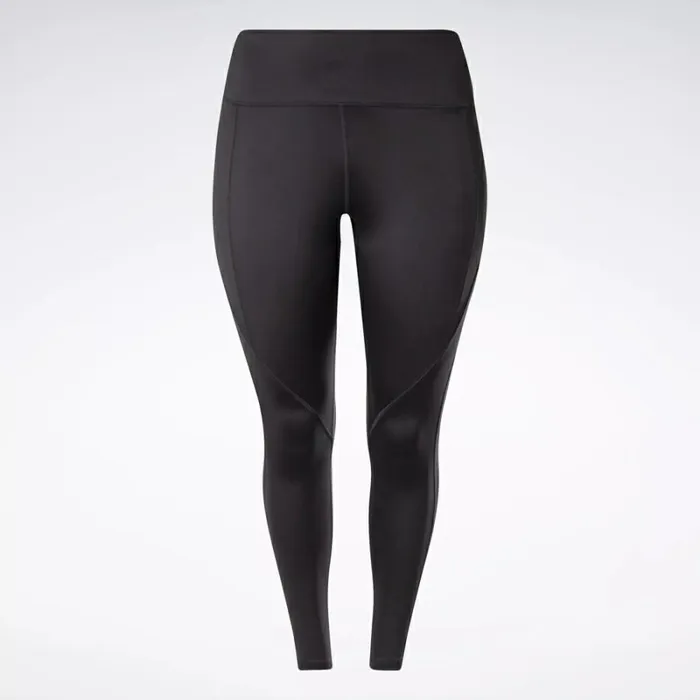 Reebok Workout Ready Pant Program High Rise Leggings Plus Size Nightblack Women Leggings and Tights