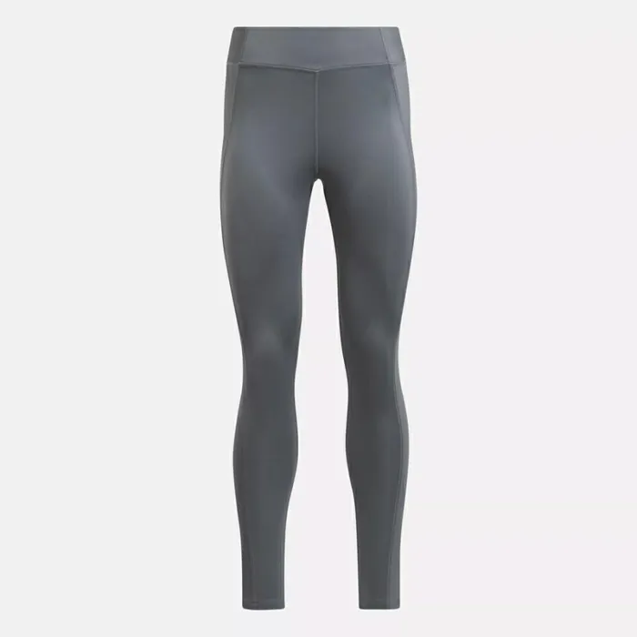 Reebok Yoga High Rise Performance Rib Leggings Coldgrey6 Women Leggings and Tights