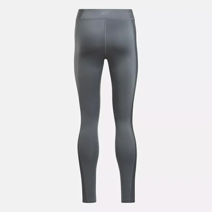 Reebok Yoga High Rise Performance Rib Leggings Coldgrey6 Women Leggings and Tights