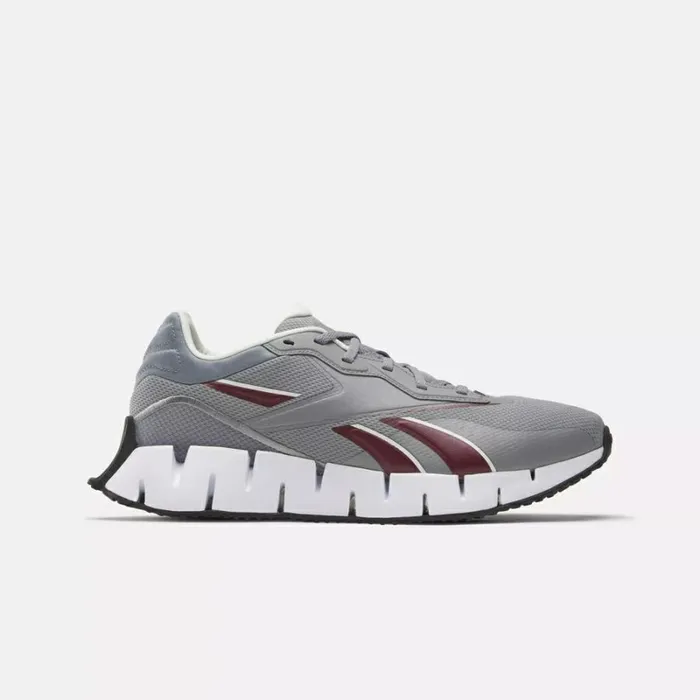 Reebok Zig Dynamica 4 Shoes Puregrey5classicmaroonchalk WomenMen Running