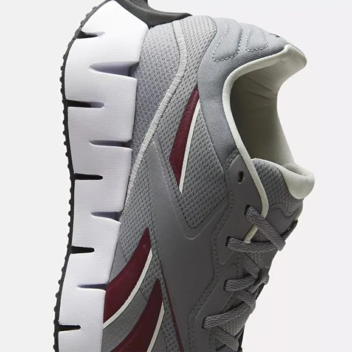 Reebok Zig Dynamica 4 Shoes Puregrey5classicmaroonchalk WomenMen Running