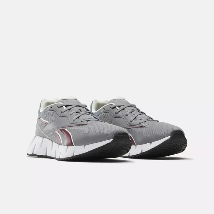 Reebok Zig Dynamica 4 Shoes Puregrey5classicmaroonchalk WomenMen Running