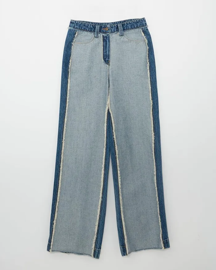 REJINA PYO Denim Cora Trousers Organic Cotton Denim Washed Blue 8211 Shop REJINA PYO Denim Cora Trousers Organic Cotton Denim Washed Blue 8211 Shop