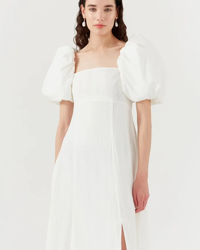 REJINA PYO Dresses Oksana Dress Organic Cotton OffWhite 8211 Shop REJINA PYO Dresses Oksana Dress Organic Cotton OffWhite 8211 Shop