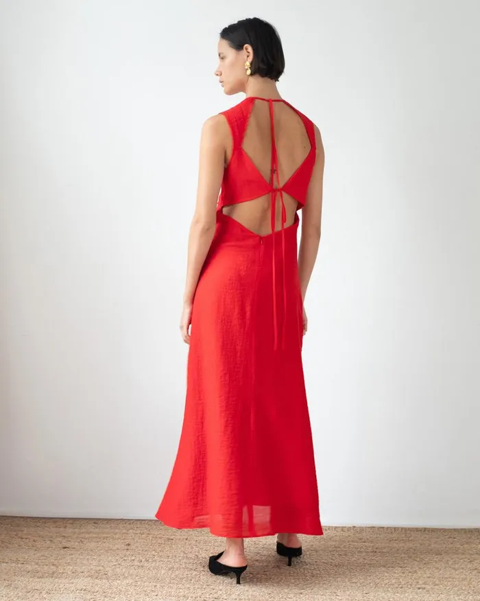 REJINA PYO Dresses Sadie Dress Tencel Blend Red 8211 Shop REJINA PYO Dresses Sadie Dress Tencel Blend Red 8211 Shop