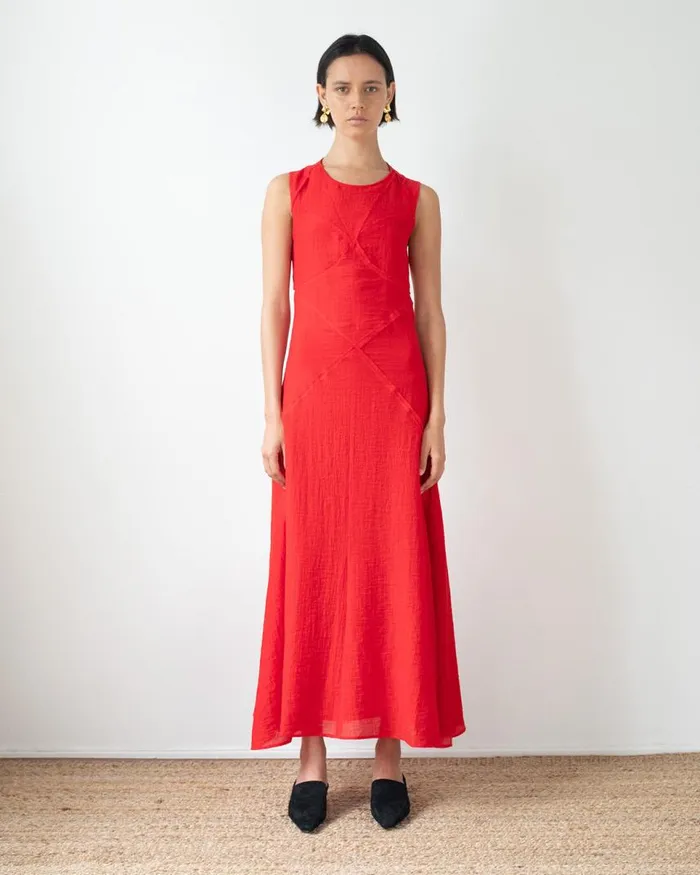 REJINA PYO Dresses Sadie Dress Tencel Blend Red 8211 Shop REJINA PYO Dresses Sadie Dress Tencel Blend Red 8211 Shop