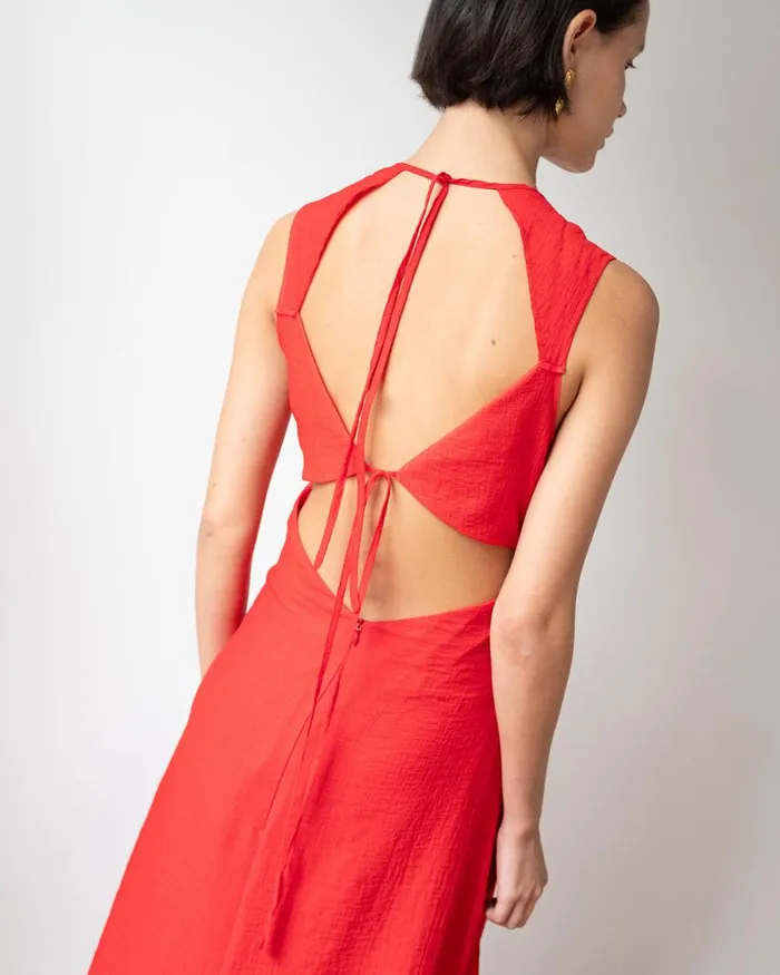 REJINA PYO Dresses Sadie Dress Tencel Blend Red 8211 Shop REJINA PYO Dresses Sadie Dress Tencel Blend Red 8211 Shop