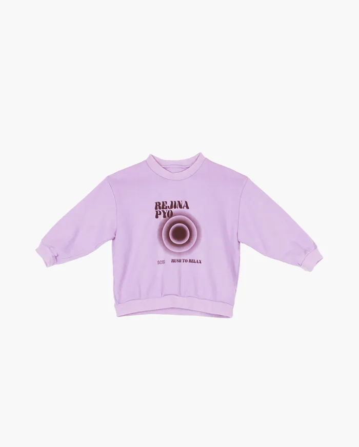 REJINA PYO Kids Tops Luka Sweatshirt Organic Cotton Purple 8211 Shop REJINA PYO Kids Tops Luka Sweatshirt Organic Cotton Purple 8211 Shop