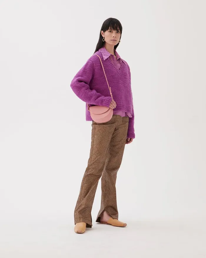 REJINA PYO Knitwear Elliot Sweater Wool Purple 8211 Shop REJINA PYO Knitwear Elliot Sweater Wool Purple 8211 Shop