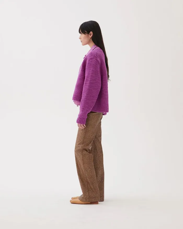 REJINA PYO Knitwear Elliot Sweater Wool Purple 8211 Shop REJINA PYO Knitwear Elliot Sweater Wool Purple 8211 Shop