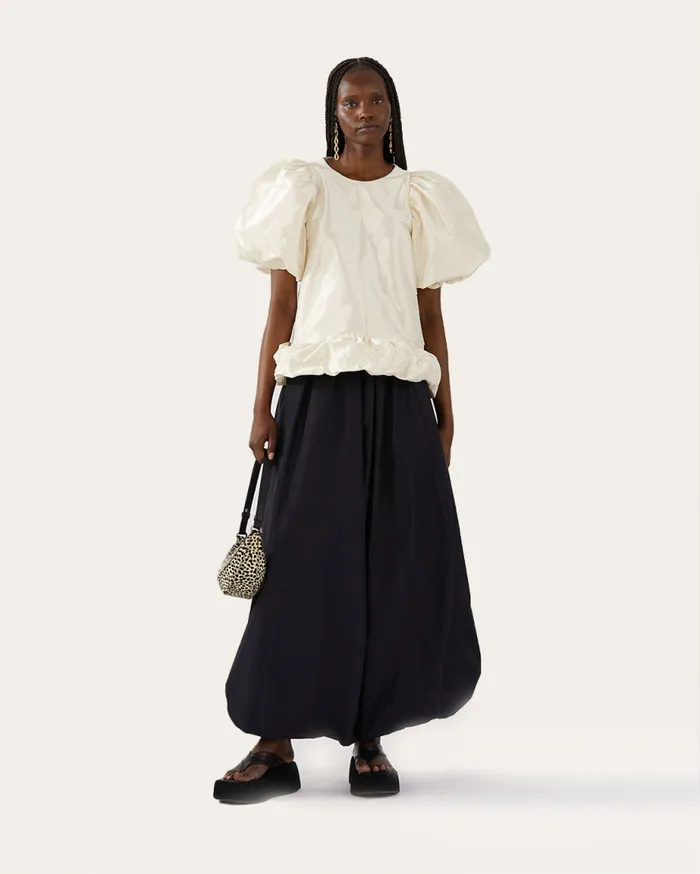 REJINA PYO Shirts and Blouses Alara Blouse Taffeta Cream 8211 Shop
