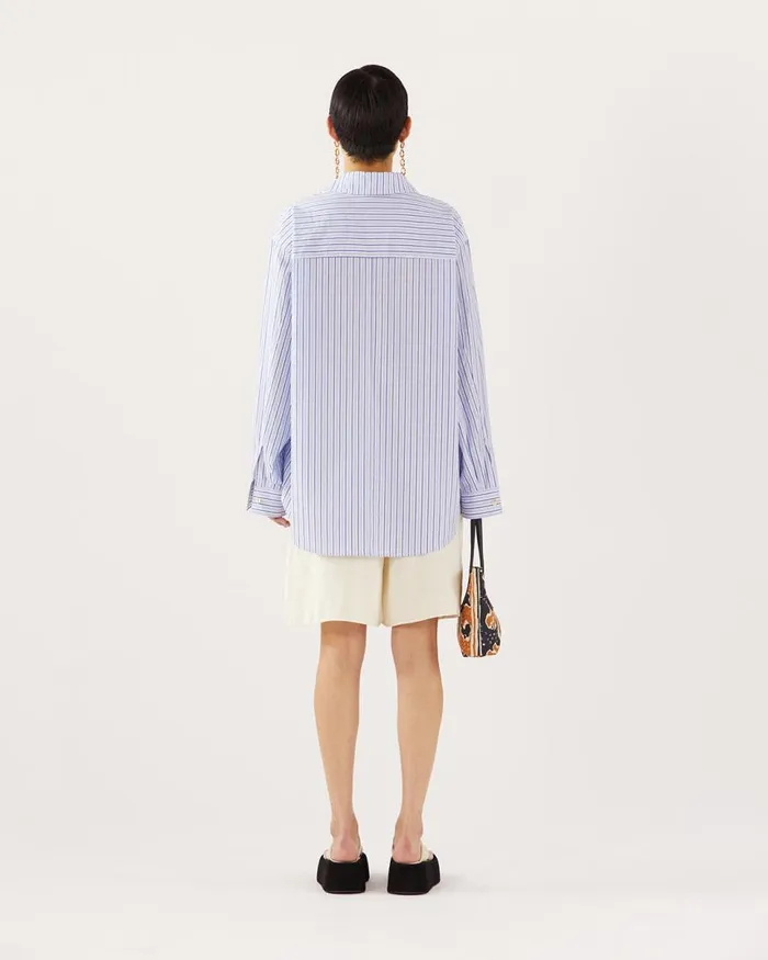 REJINA PYO Shirts and Blouses Caprice Shirt Cotton Stripe Blue 8211 Shop REJINA PYO Shirts and Blouses Caprice Shirt Cotton Stripe Blue 8211 Shop