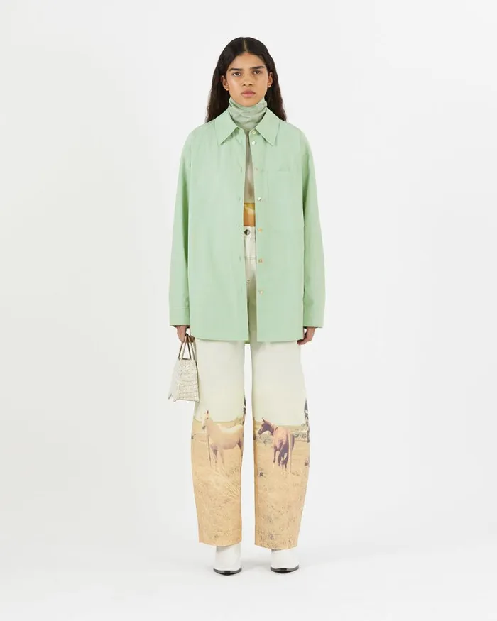 REJINA PYO Shirts and Blouses Caprice Shirt Organic Cotton Mint 8211 Shop REJINA PYO Shirts and Blouses Caprice Shirt Organic Cotton Mint 8211 Shop