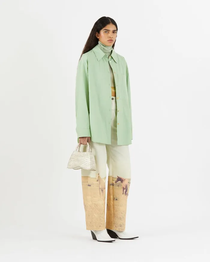 REJINA PYO Shirts and Blouses Caprice Shirt Organic Cotton Mint 8211 Shop REJINA PYO Shirts and Blouses Caprice Shirt Organic Cotton Mint 8211 Shop