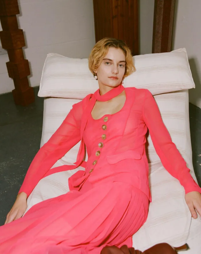 REJINA PYO Shirts and Blouses Kekoa Top Chiffon Hot Pink 8211 Shop REJINA PYO Shirts and Blouses Kekoa Top Chiffon Hot Pink 8211 Shop