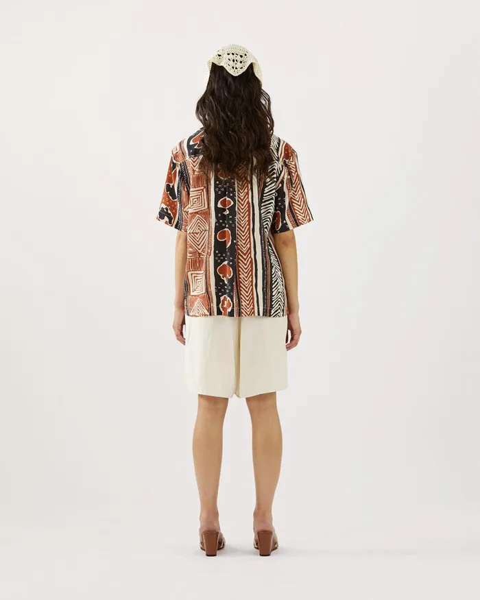 REJINA PYO Shirts and Blouses Marty Shirt Tencel Print Brown 8211 Shop REJINA PYO Shirts and Blouses Marty Shirt Tencel Print Brown 8211 Shop