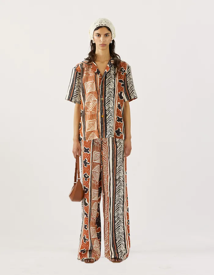 REJINA PYO Shirts and Blouses Marty Shirt Tencel Print Brown 8211 Shop REJINA PYO Shirts and Blouses Marty Shirt Tencel Print Brown 8211 Shop