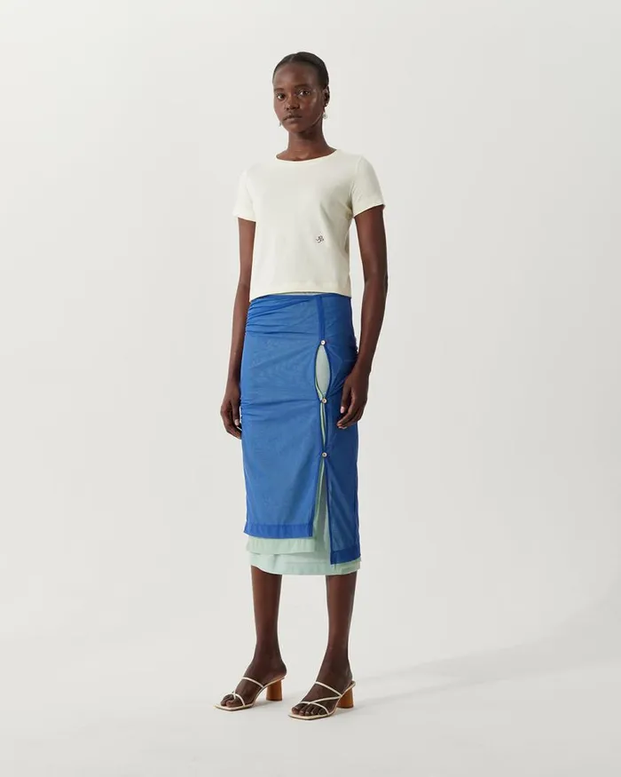 REJINA PYO Skirts Mirren Skirt Mesh Blue 8211 Shop REJINA PYO Skirts Mirren Skirt Mesh Blue 8211 Shop