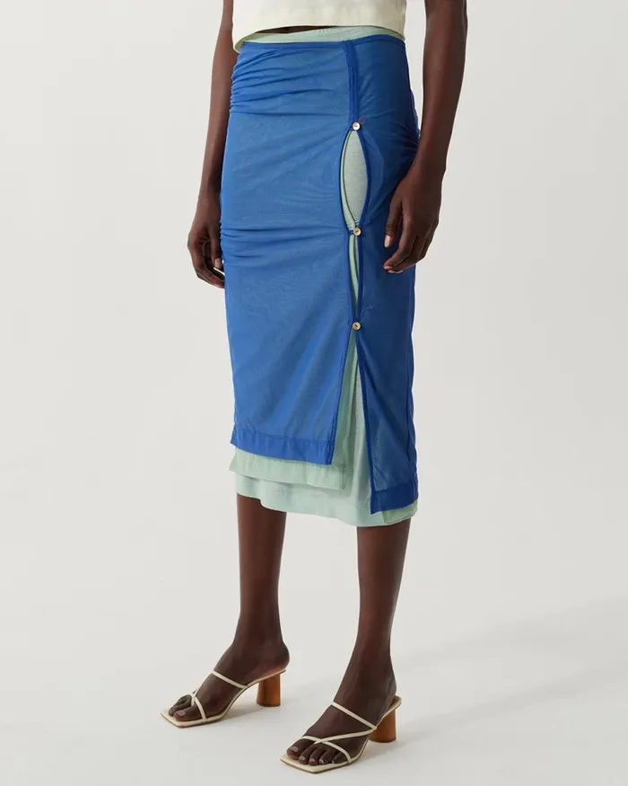 REJINA PYO Skirts Mirren Skirt Mesh Blue 8211 Shop REJINA PYO Skirts Mirren Skirt Mesh Blue 8211 Shop