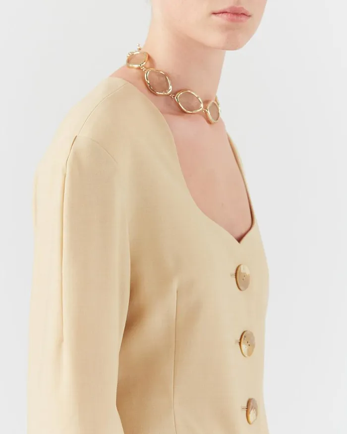 REJINA PYO Tailoring Perrin Blazer Wool Blend Shortbread 8211 Shop REJINA PYO Tailoring Perrin Blazer Wool Blend Shortbread 8211 Shop
