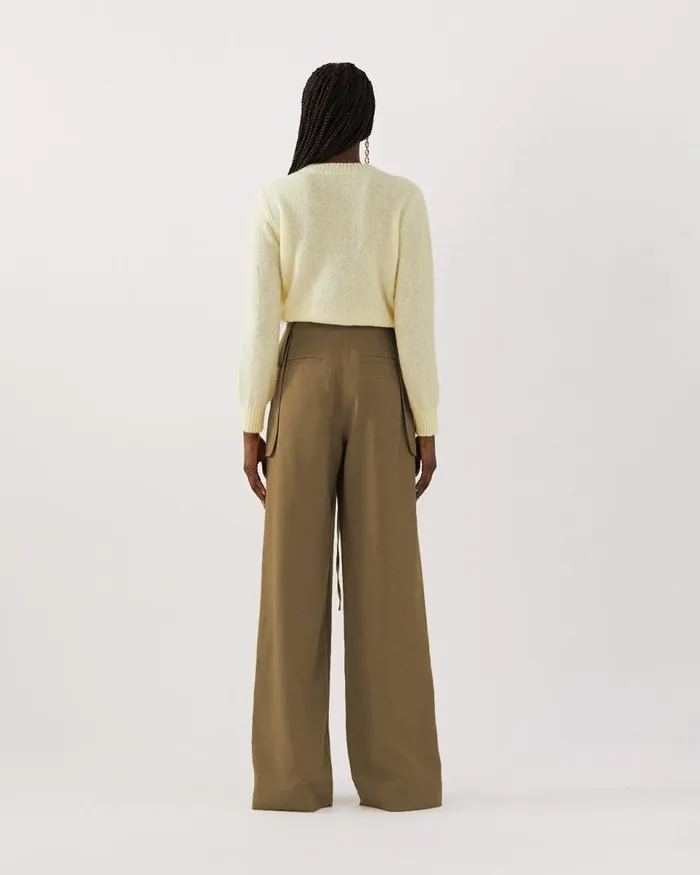REJINA PYO Tailoring Sonia Trousers Wool Blend Olive 8211 Shop REJINA PYO Tailoring Sonia Trousers Wool Blend Olive 8211 Shop