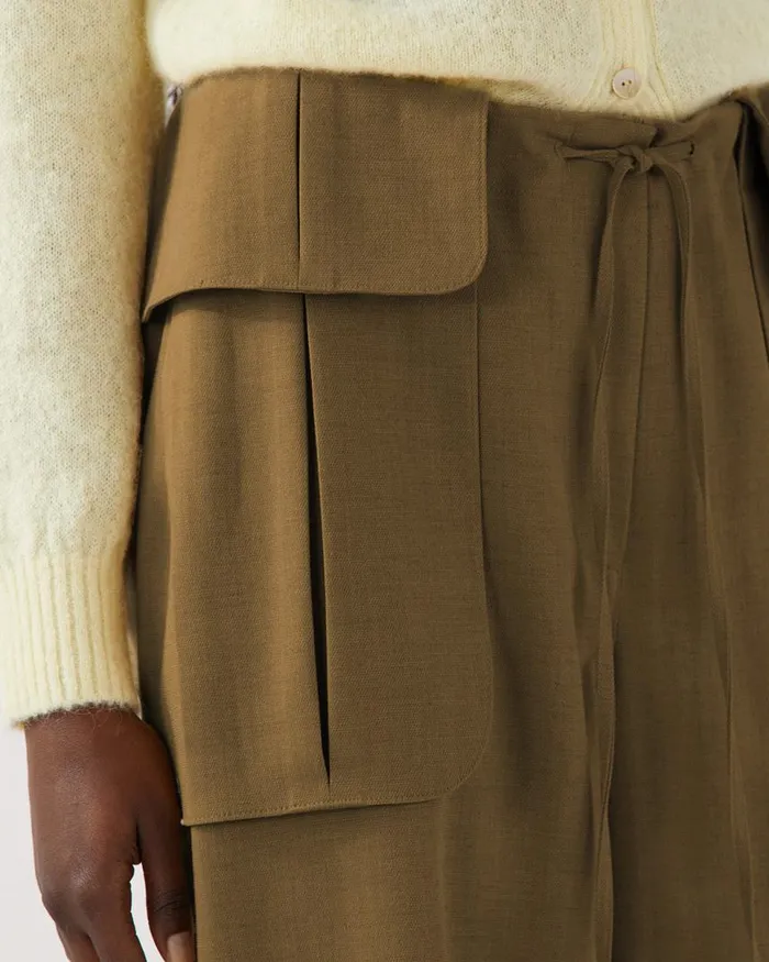 REJINA PYO Tailoring Sonia Trousers Wool Blend Olive 8211 Shop REJINA PYO Tailoring Sonia Trousers Wool Blend Olive 8211 Shop