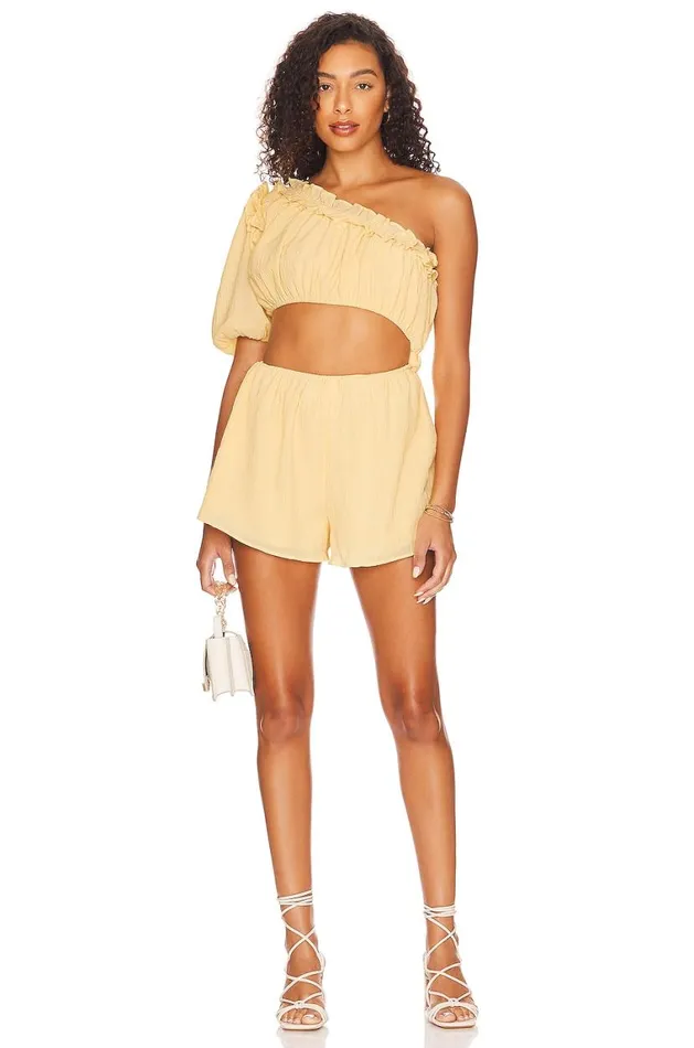 Rompers Women Lovers and Friends Tommy Romper Lemon Yellow