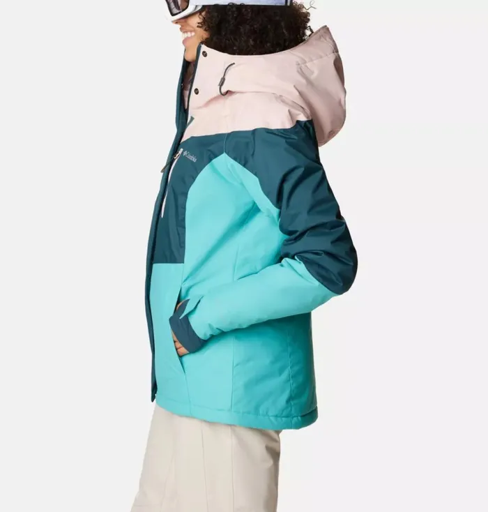 Rosie Run Insulated Jacket Night Wave Dusty Pink Bright Aqua Womens Columbia Sportswear Insulated and Down Rosie Run Insulated Jacket Night Wave Dusty Pink Bright Aqua Womens Columbia Sportswear Insulated and Down