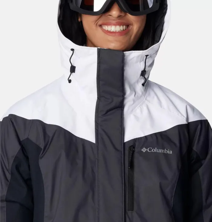 Rosie Run Insulated Jacket Shark White Black Womens Columbia Sportswear Insulated and Down Rosie Run Insulated Jacket Shark White Black Womens Columbia Sportswear Insulated and Down