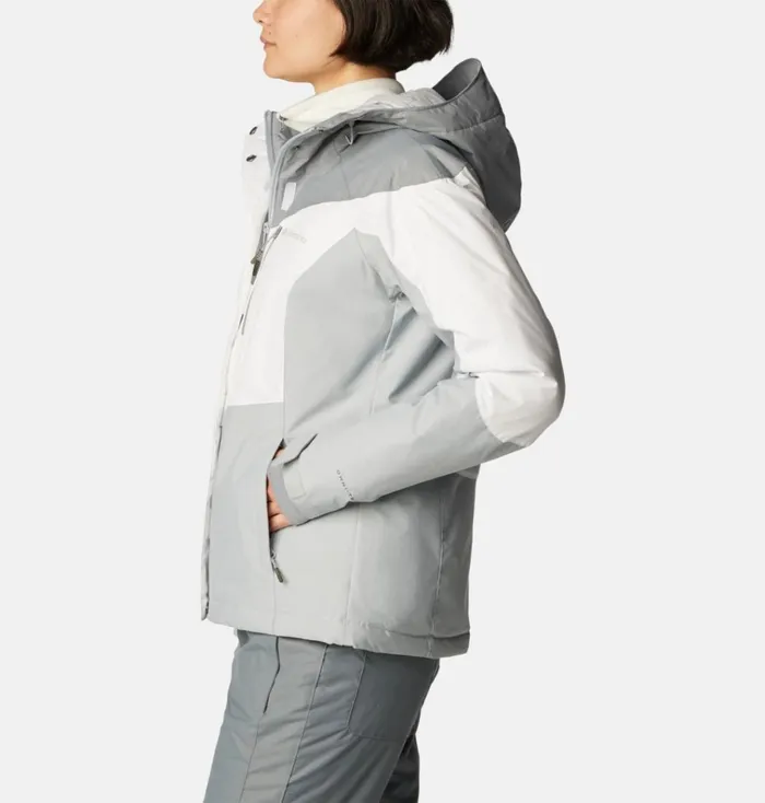 Rosie Run Insulated Jacket White Tradewinds Grey Cirrus Grey Womens Columbia Sportswear Insulated and Down Rosie Run Insulated Jacket White Tradewinds Grey Cirrus Grey Womens Columbia Sportswear Insulated and Down