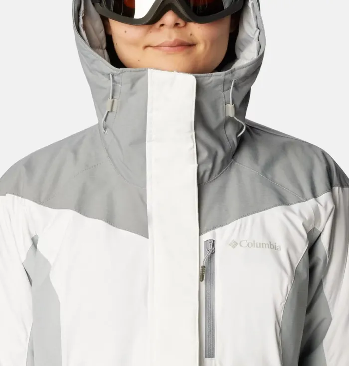 Rosie Run Insulated Jacket White Tradewinds Grey Cirrus Grey Womens Columbia Sportswear Insulated and Down Rosie Run Insulated Jacket White Tradewinds Grey Cirrus Grey Womens Columbia Sportswear Insulated and Down