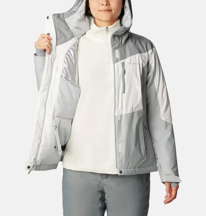 Rosie Run Insulated Jacket White Tradewinds Grey Cirrus Grey Womens Columbia Sportswear Insulated and Down Rosie Run Insulated Jacket White Tradewinds Grey Cirrus Grey Womens Columbia Sportswear Insulated and Down