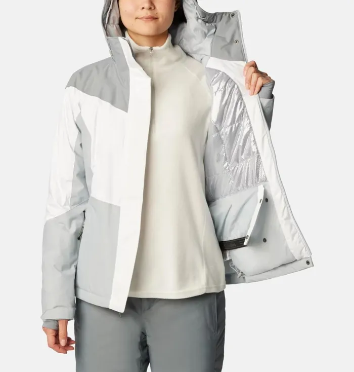 Rosie Run Insulated Jacket White Tradewinds Grey Cirrus Grey Womens Columbia Sportswear Insulated and Down Rosie Run Insulated Jacket White Tradewinds Grey Cirrus Grey Womens Columbia Sportswear Insulated and Down
