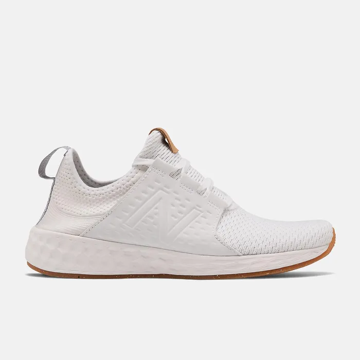 Running Women Newbalance Fresh Foam Cruzv1 Reissue Nb White With Silver Mink