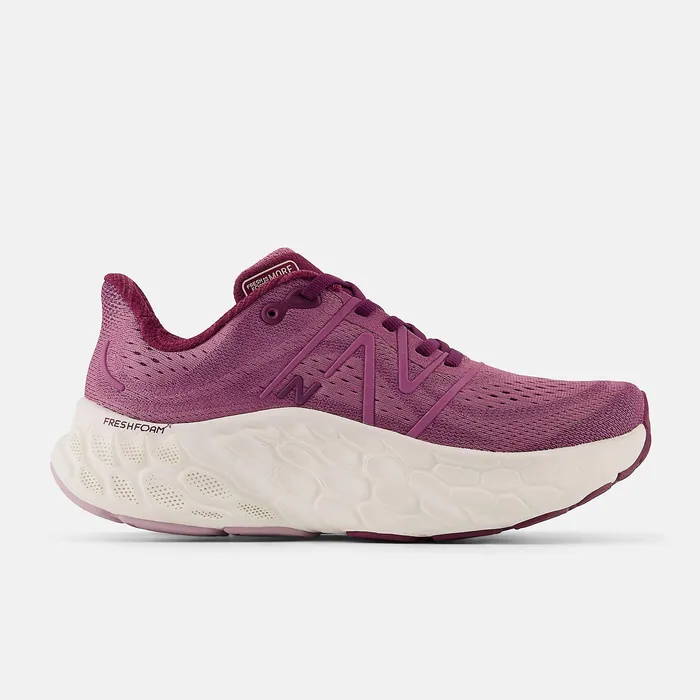 Running Women Newbalance Fresh Foam X More V4 Raisin With Dark Ember