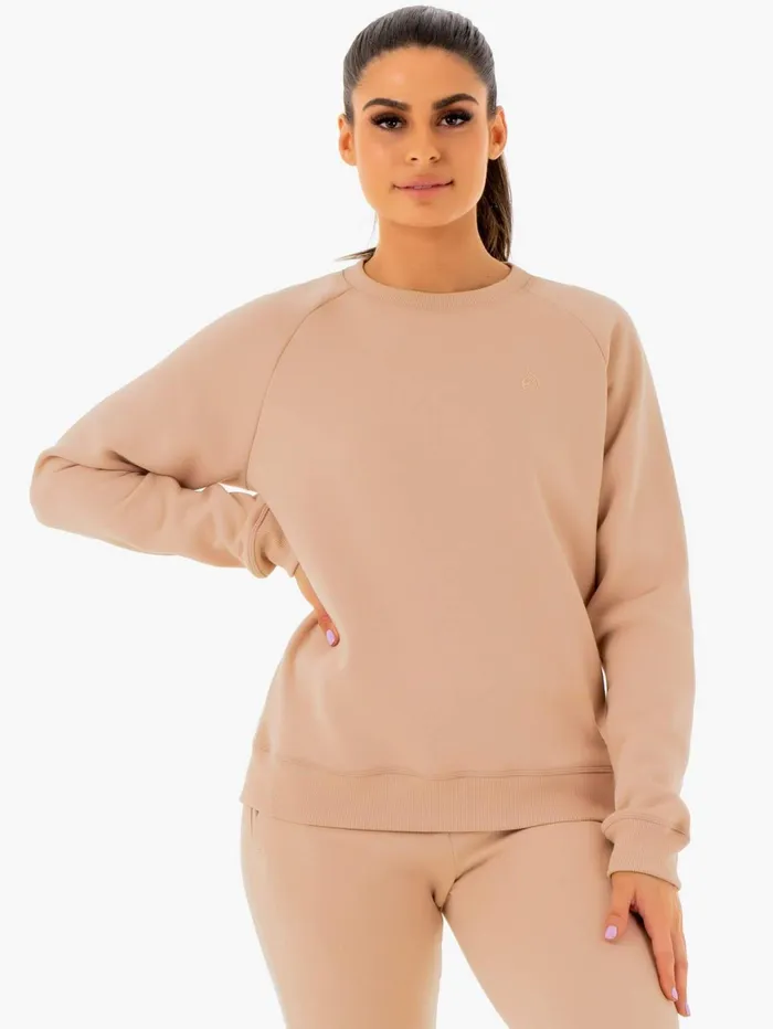 Ryderwear Adapt Boyfriend Sweater 8211 Nude Women Jackets and Sweaters