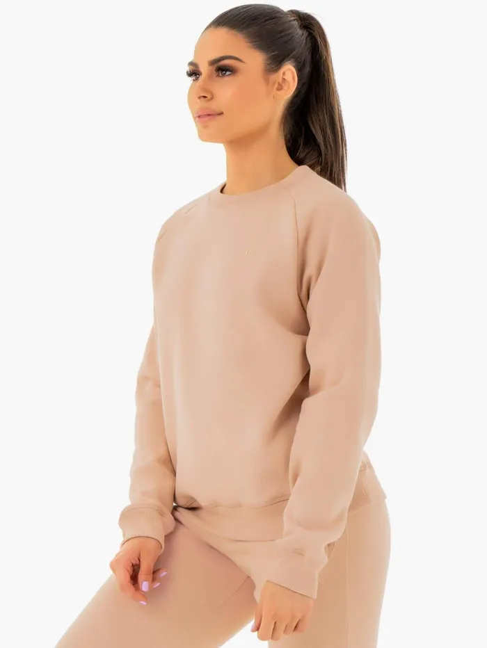 Ryderwear Adapt Boyfriend Sweater 8211 Nude Women Jackets and Sweaters
