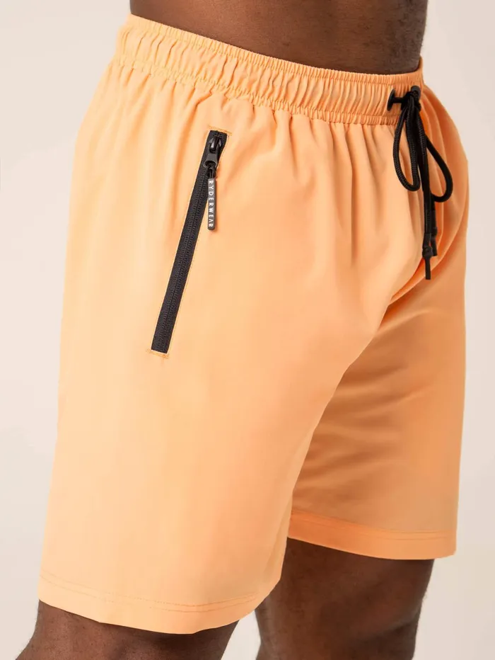 Ryderwear Adapt Training Short 8211 Orange Sherbet Men Gym Shorts