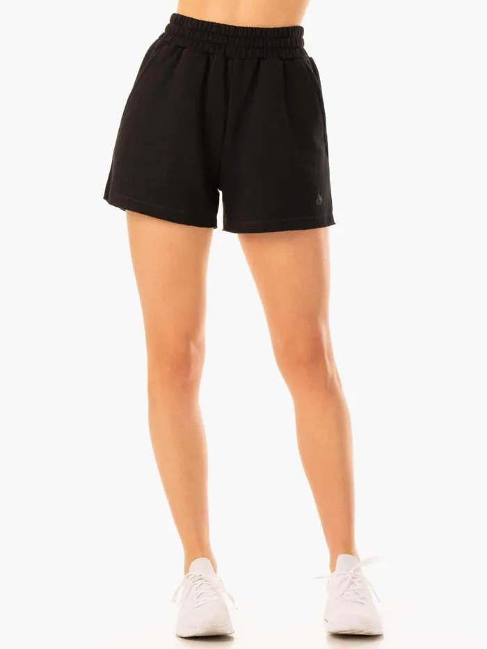 Ryderwear Elevate Track Short 8211 Black Women Gym Shorts